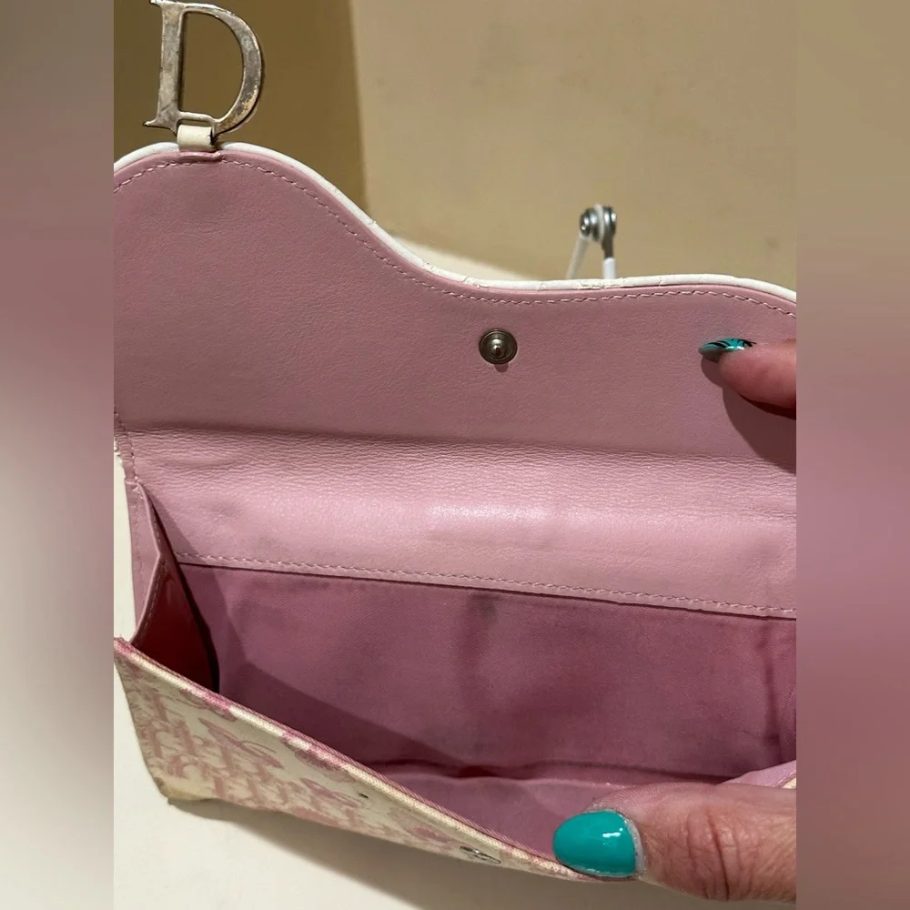 *Extremely Rare* Cherry Blossom Dior Saddle Long Wallet